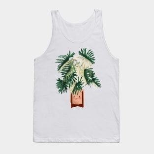 Cute Plant Illustration, Philodendron Plant Illustration Tank Top